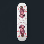 Funny Sloth Skateboard Smile - Custom Text<br><div class="desc">Funny Skateboard with Playful Sloth Smile Text Cartoon Drawing - Customisable - or Choose / Add Your Unique Text / Font / Colour / Size - Make Your Special Skateboards Gift - Resize and move or remove and add elements / image with Customisation tool ! Drawing and Design by MIGNED....</div>
