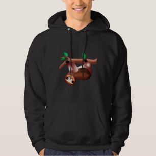Funny Sloth Slogan Sarcastic Lazy Funny Sloth Lazy Hoodie