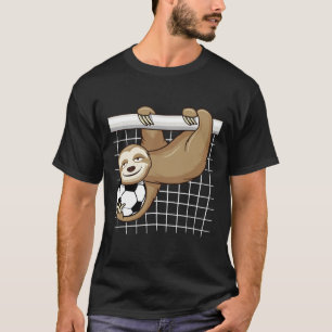 Funny Sloth Soccer Lover - Cute Goal Keeper Kids T-Shirt
