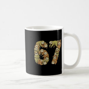 Funny Sloth Tribal 6 7 Meme Six Seven Love Coffee Mug