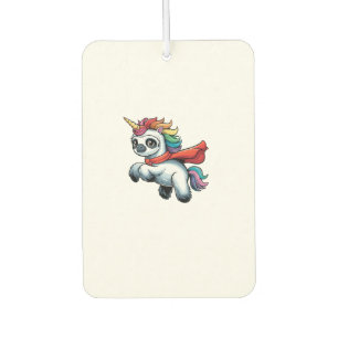 Funny Sloth Unicorn as Hero for a Superhero Long S Car Air Freshener