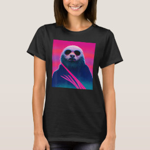 Funny Sloth Vaporwave 80's retro T-Shirt