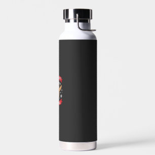 Funny Sloth wake me up when its Christmas Xmas Cut Water Bottle