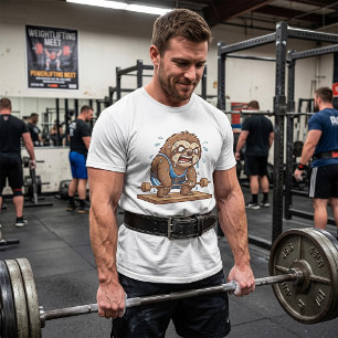 Funny Sloth Weightlifter Gym Sports T-Shirt