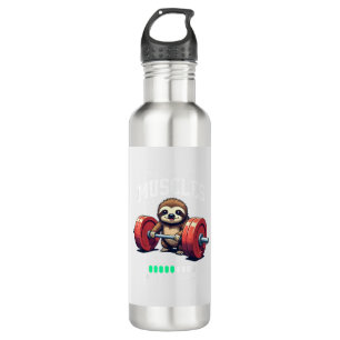 Funny Sloth Workout Gym Fitness Weightlifting T-Sh 710 Ml Water Bottle
