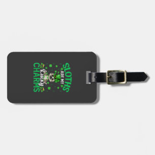 Funny Sloths Are My Lucky Charms Sloth St Patrick' Luggage Tag