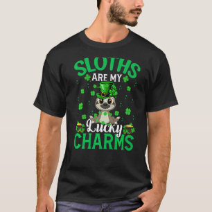 Funny Sloths Are My Lucky Charms Sloth St Patrick T-Shirt