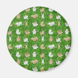 funny sloths magnet