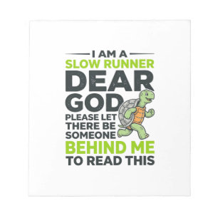 Funny Slow Runner Turtle Quote Vintage Engraving D Notepad