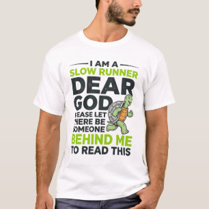 Funny Slow Runner Turtle Quote Vintage Engraving D T-Shirt