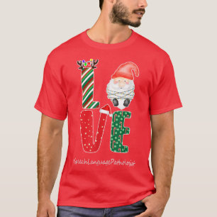 Funny SLP Speech Language Pathologist Christmas Gn T-Shirt