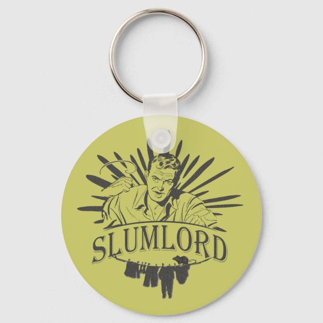Funny Slumlord Key Ring (Front)