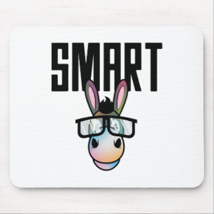 Funny Smart Donkey Horseback Riding Lover Gift For Mouse Pad