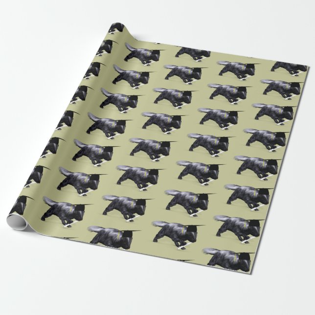 Funny Smart Graduate Skunk Wrapping Paper (Unrolled)