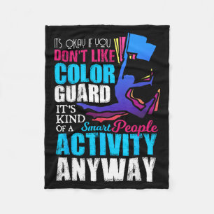Funny Smart People Colour Guard Quote Gift Fleece Blanket