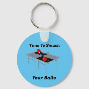Funny Smashing Balls, Ping Pong Keyring