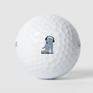 Funny Smiling Cat Professional Epic Sarcastic Golf Balls