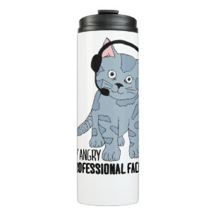 Funny Smiling Cat Professional Epic Sarcastic Thermal Tumbler