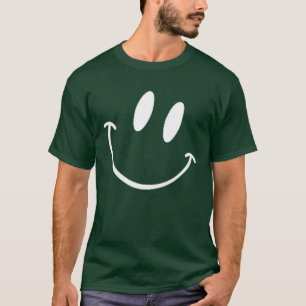 Funny Smiling Emoticon Men Women Happy Face Smile  T-Shirt