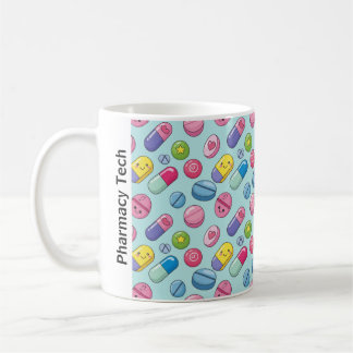 Funny Smiling Pills Pharmacy CPhT  Coffee Mug