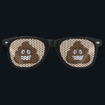 Funny Smiling Poop Emoticon Retro Sunglasses<br><div class="desc">These funny poop emoticon glasses features smiling poo on a light brown background.</div>