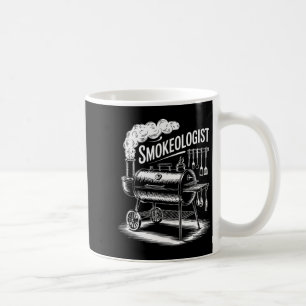 Funny smokeologist saying bbq smoker grill womenFu Coffee Mug