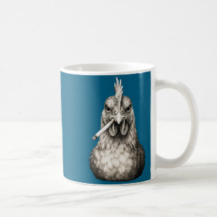 Funny Smoking Chicken Cigarette Gen Z Meme Farm An Coffee Mug