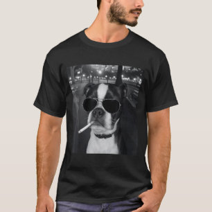 Funny Smoking Dog Meme Cigarette Gen Z Meme Dog Lo T-Shirt