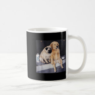 Funny Smoking Dog Pug Meme Golden Retriever Meme Coffee Mug