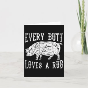 Funny Smoking Meat Bacon Lover Bbq Chef Gift Smoke Card