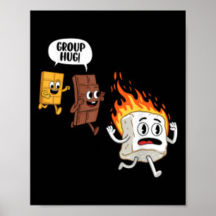 Funny Smores Camping Roasting Outdoor Adventure Lo Poster