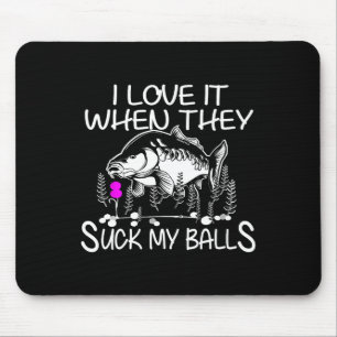 Funny Smutty Fisher Carp Fishing Mouse Pad