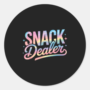 Funny Snack Er Saying Humorous Food Lover Women Me Classic Round Sticker