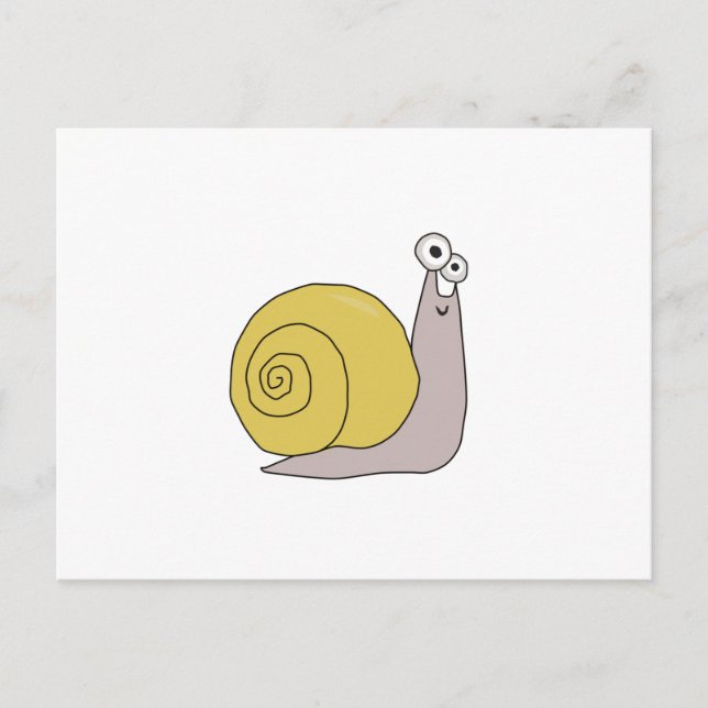 Funny Snail Cute Snails For Animal Lovers Postcard (Front)