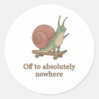Funny Snail Sticker – Cute Aesthetic Animal Sticke