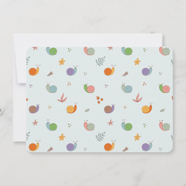 Funny snails thank you card (Front)