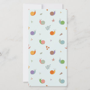 Funny snails thank you card