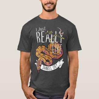 Funny Snakes with Ball Python Hognose Snake T-Shirt
