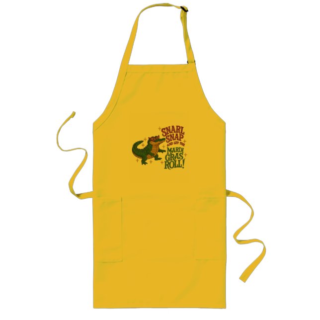 Funny Snarky Quote Graphic Long Apron (Front)