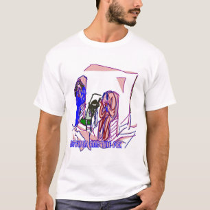 Funny Sneaky Fox Stealing Food From Elderly Couple T-Shirt