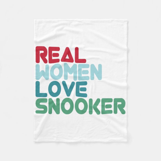 Funny Snooker Saying Pool Billiards Snooker Player Fleece Blanket (Front)