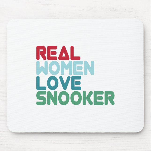 Funny Snooker Saying Pool Billiards Snooker Player Mouse Pad (Front)