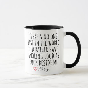 Funny Snoring Boyfriend Valentine Day Gift Partner Mug