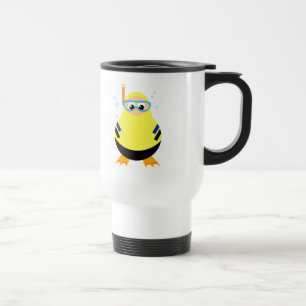 Funny Snorkel Diver Travel Mug