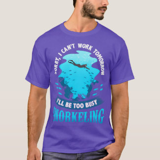 Funny Snorkelling Lover Snorkel Fan Scuba Diving T-Shirt