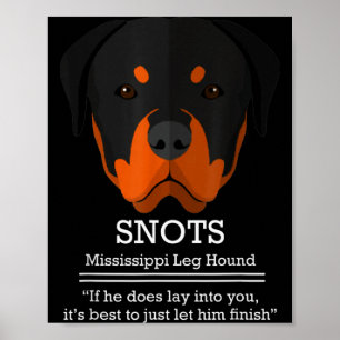 Funny Snots Mississip Leg Hound Christmas Vacation Poster