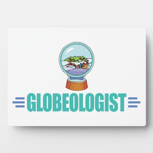 Funny Snow Globe Plaque (Front)