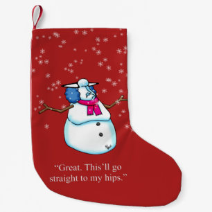 Funny Snow Woman Humour Christmas Stocking