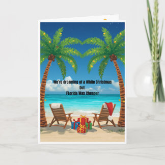 Funny Snowbird Christmas Card