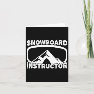 Funny Snowboard Instructor Snowboard Fan Winter Sp Card